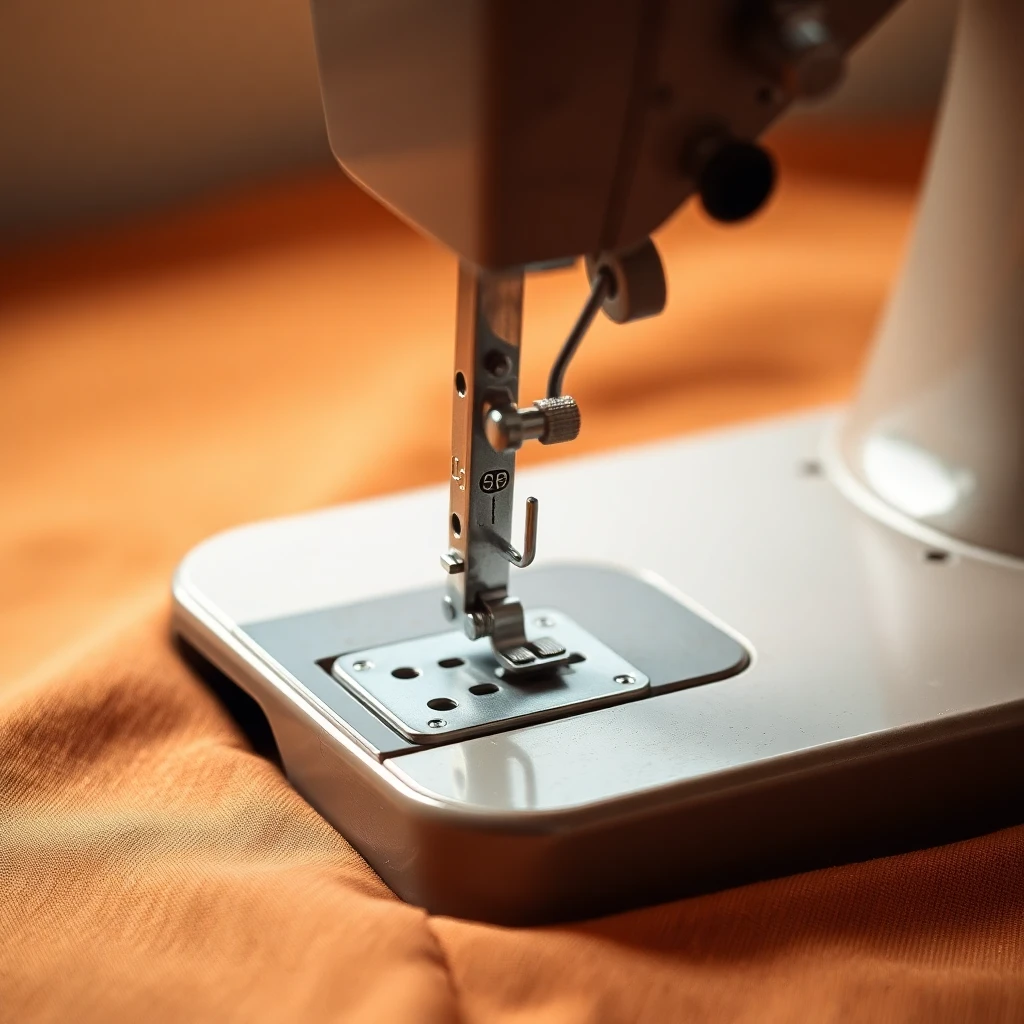 Julie at her sewing workspace in Grabouw